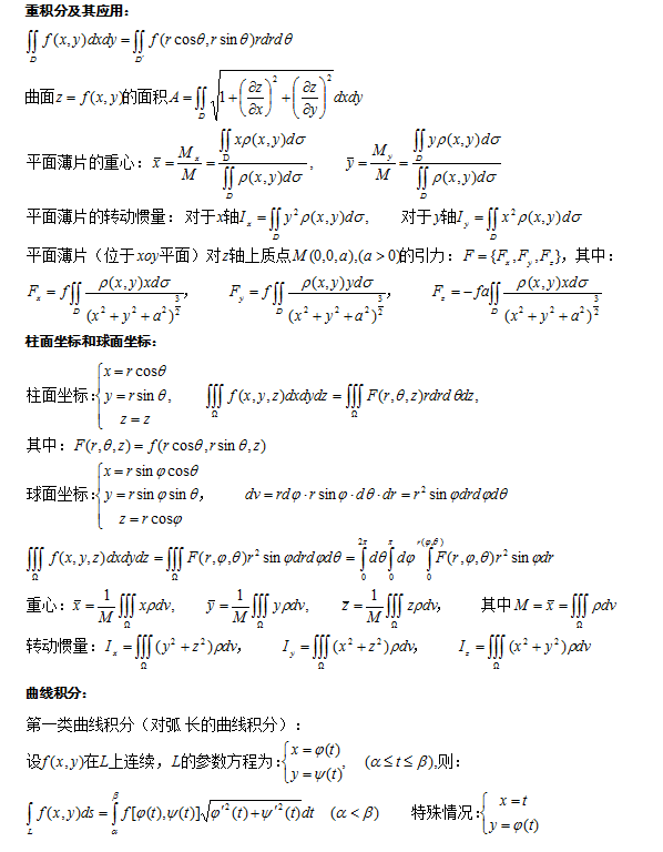 2018年成人高考专升本《高数》必背资料(6)(图1) 2018年成人高考专升本《高数》必背资料(6)(图1)