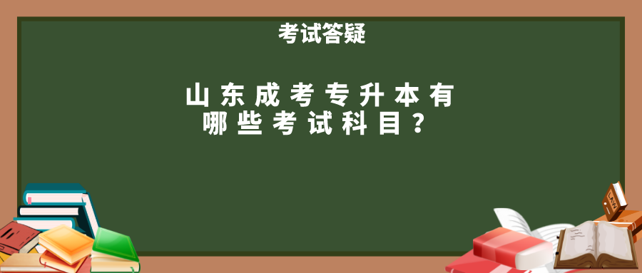 山东成考专升本有哪些考试科目？(图1)