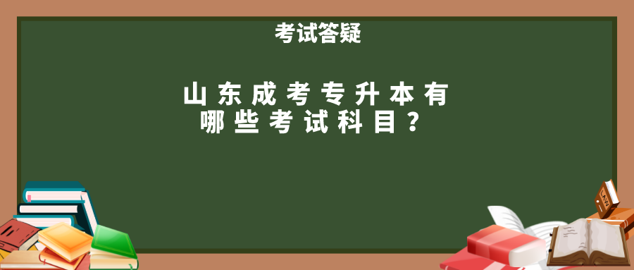 山东成考专升本有哪些考试科目？