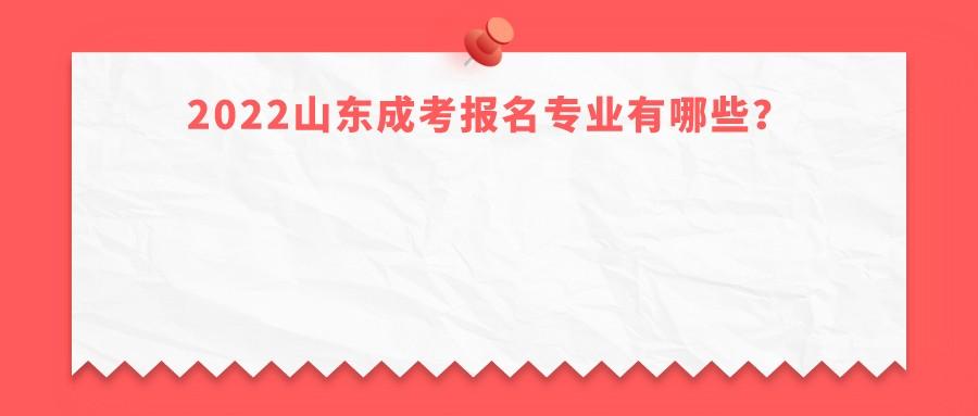2022山东成考报名专业有哪些? 2022山东成考报名专业有哪些?(图1)