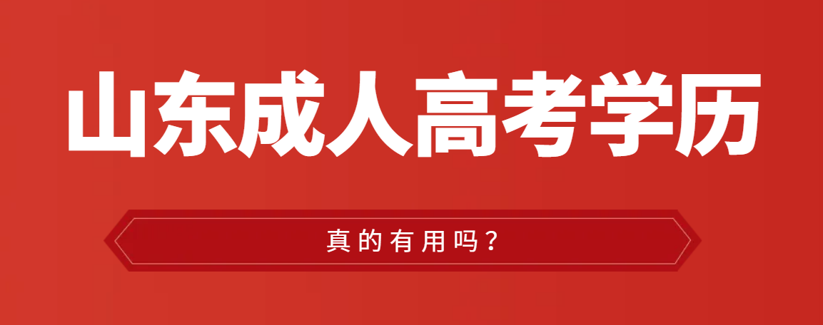 成人高考有用吗？山东成考网