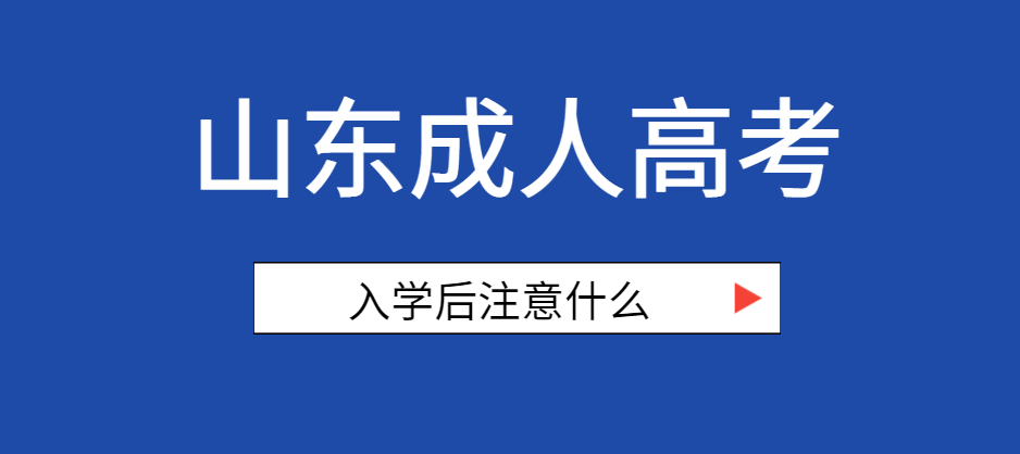 成人高考入学后，需要注意的问题有哪些！山东成考网