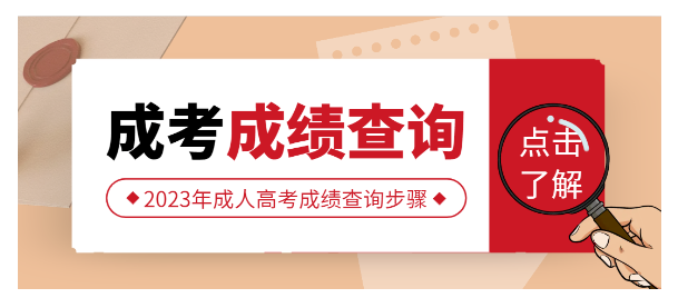 2023年山东成人高考成绩查询流程及3大步骤。山东成考网