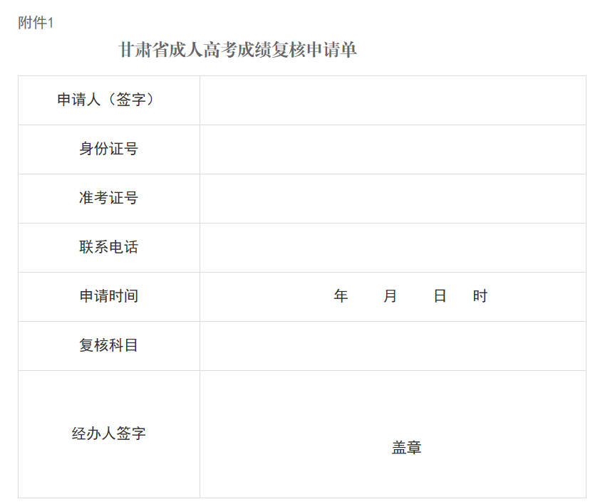 甘肃省2023年全国成人高考成绩查询公告