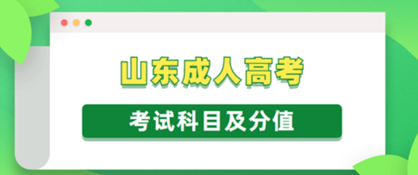 2024年山东成人考大专要考哪些科目?