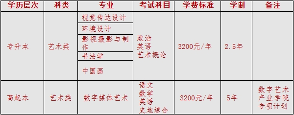 山东工艺美术学院2024年成人高考招生简章，山东成考网