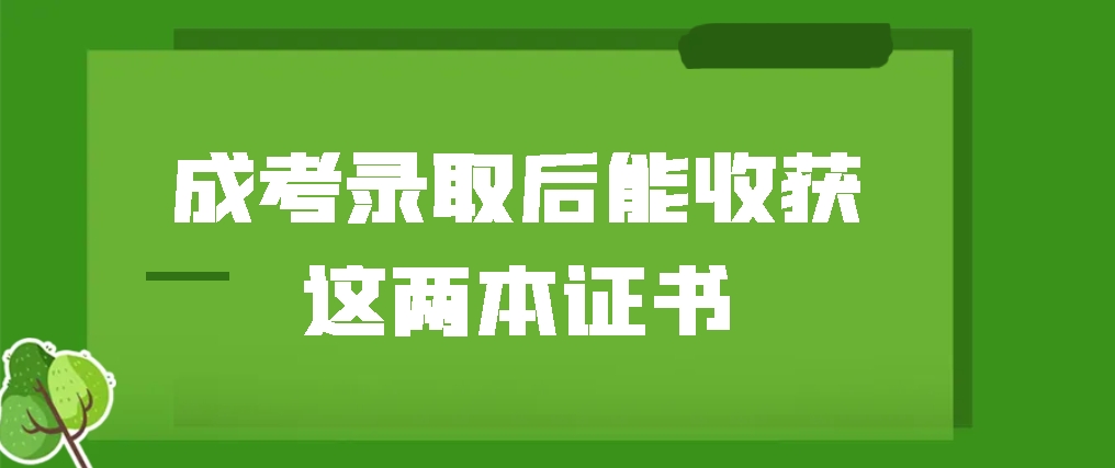 请你知晓！成考录取后还能收获这两本证书！山东成考网那个