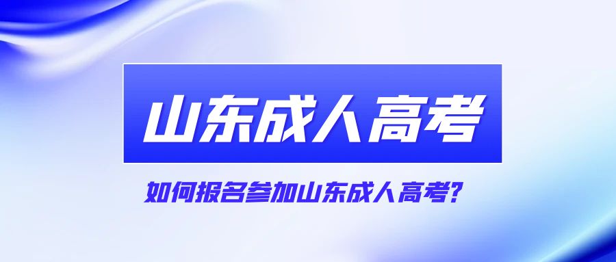 如何报名参加山东成人高考？