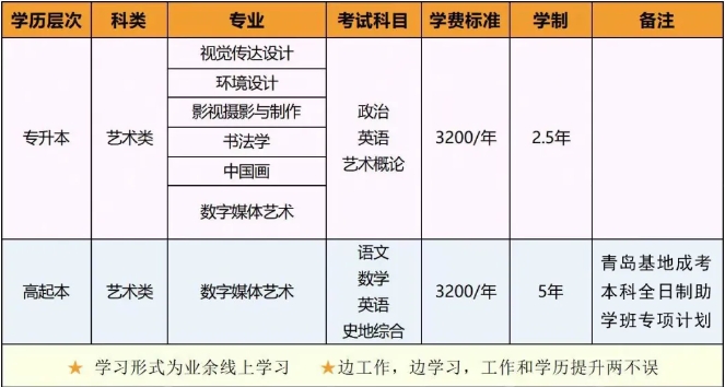 2024年山东工艺美术学院成人高考招生简章已更新，山东成考网