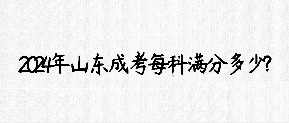 2024年山东成考每科满分多少?(图1)