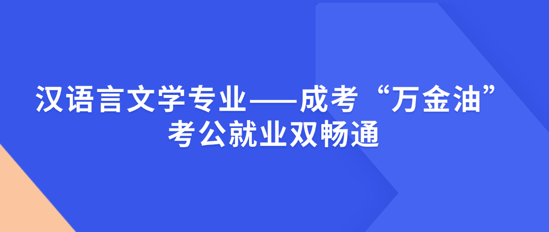 汉语言文学专业——成考“万金油”,考公就业双畅通,山东成考网 汉语言文学专业——成考“万金油”,考公就业双畅通(图1)