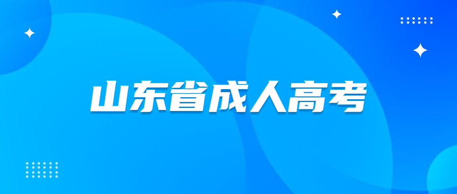 山东省省成人高考