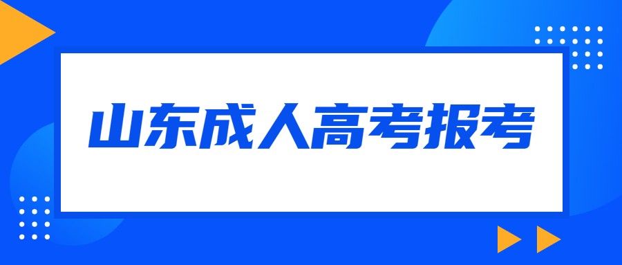 山东省成人高考报考