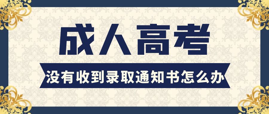 成人高考没有收到录取通知书怎么办，山东成考网